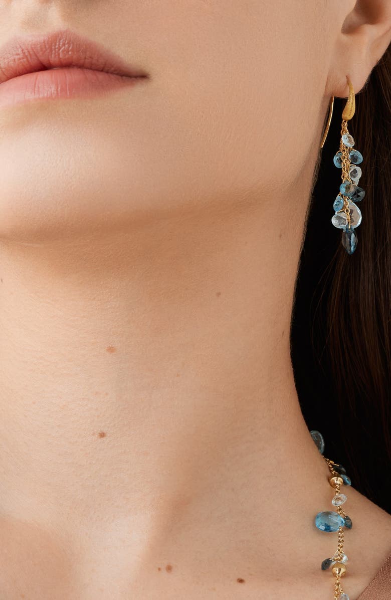 Marco Bicego Paradise Topaz Multistrand Drop Earrings, Alternate, color, 18K Yellow Gold