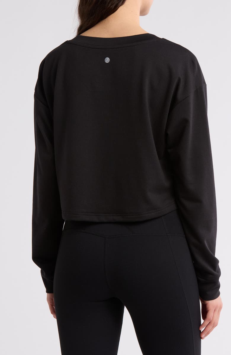 Z by Zella Long Sleeve French Terry T-Shirt, Alternate, color,