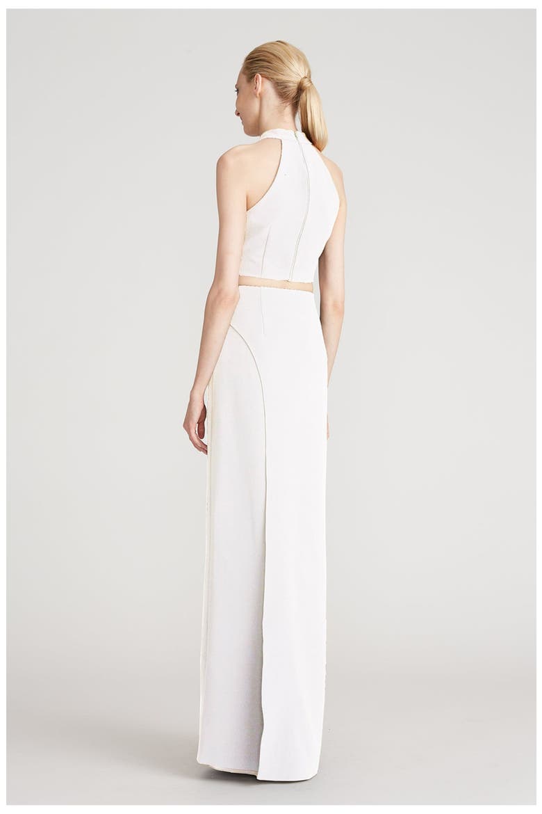 Rane Crepe Skirt, Alternate, color, Chalk