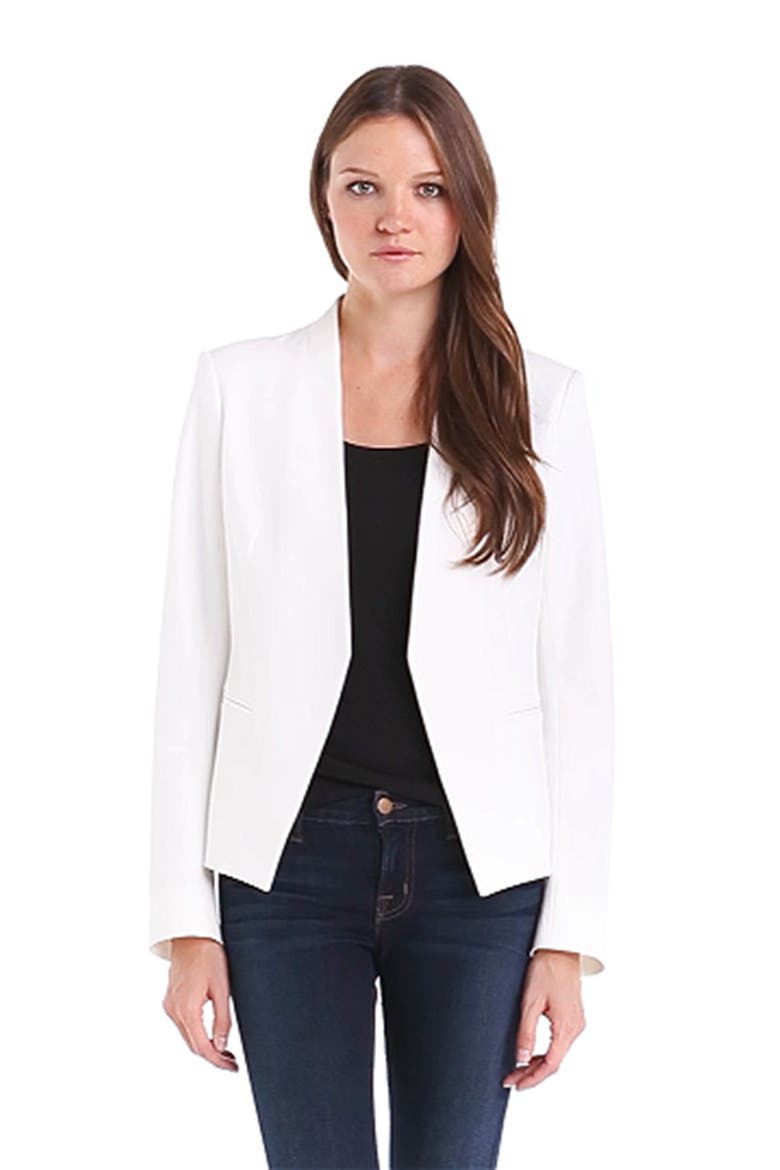 'Lanai' Twill Jacket, Alternate, color, WHITE