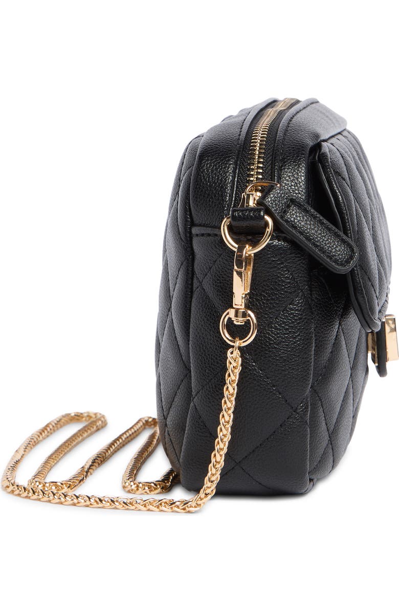 URBAN EXPRESSIONS HANDBAGS Quilted Crossbody Bag, Alternate, color, Black