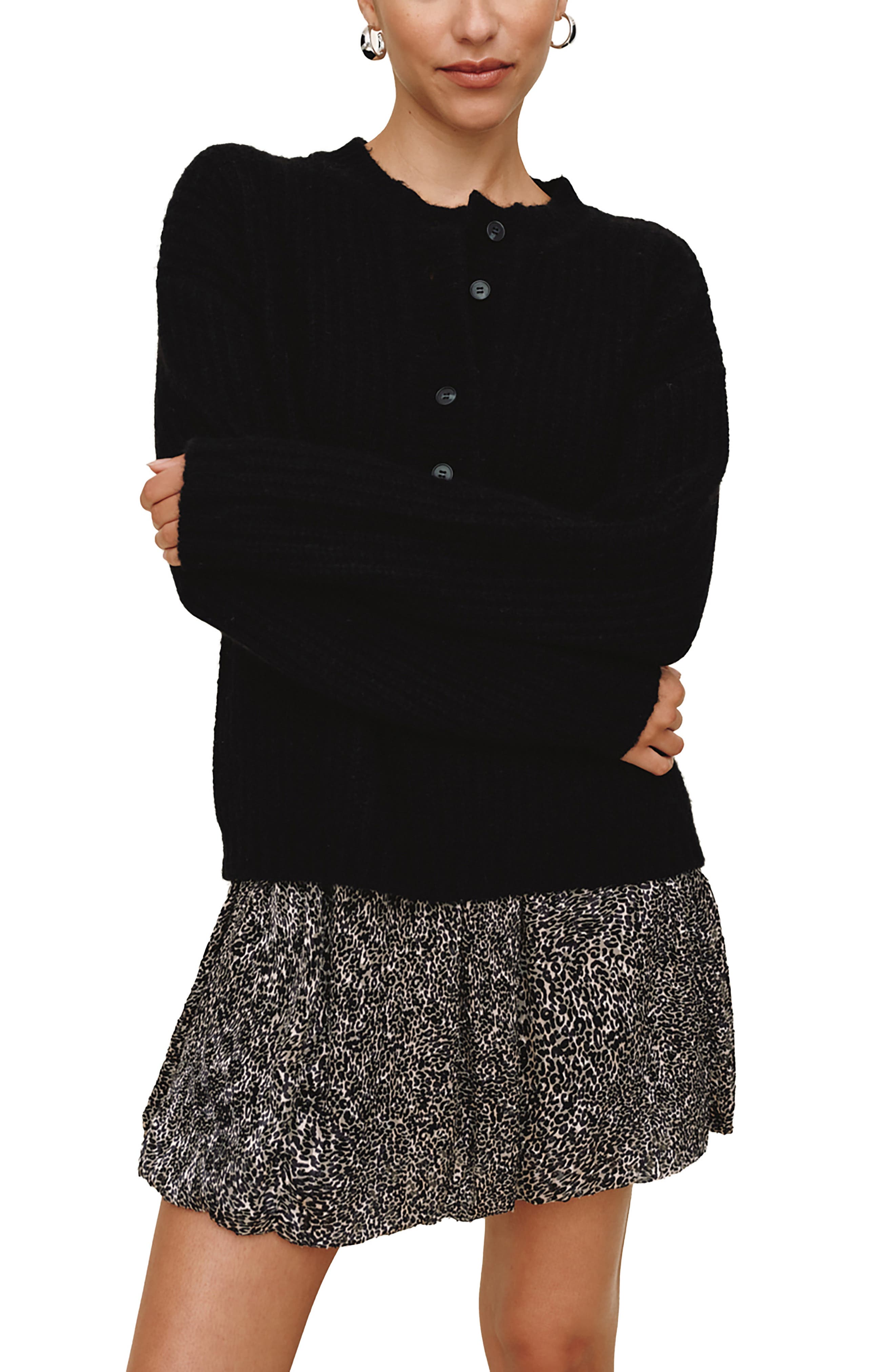 Bella Dahl Button Placket Merino Wool Blend Sweater (Women) | Nordstromrack