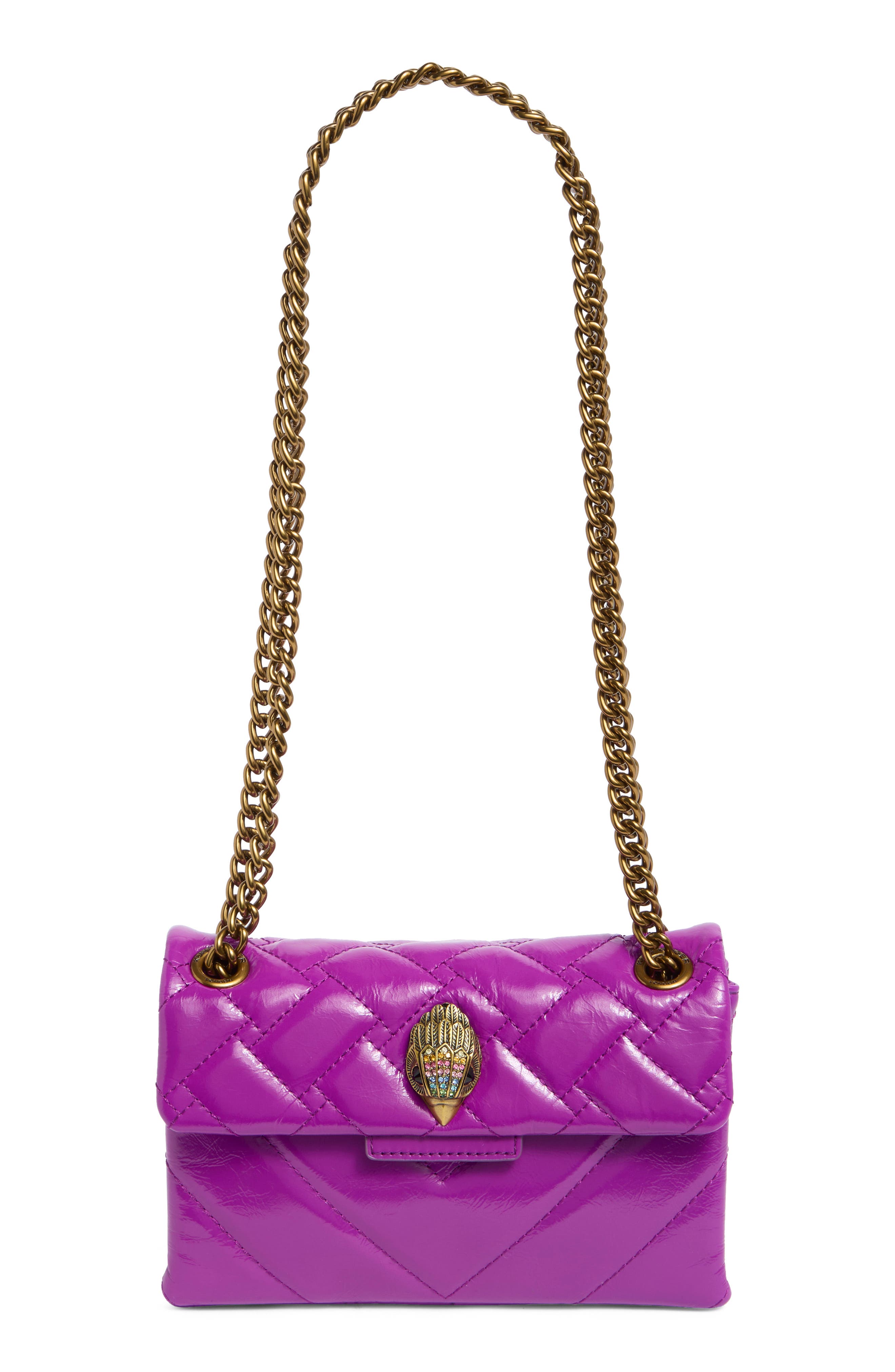 Kurt Geiger London Mini Kensington Quilted Leather Crossbody Bag, Main, color, 