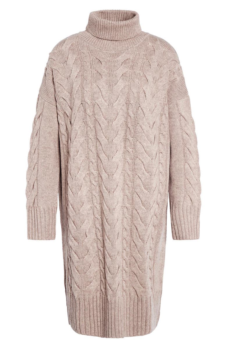 Barbour Woodlane Cable Stitch Long Sleeve Sweater Dress, Alternate, color,