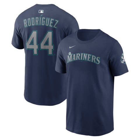 Men's Nike Julio Rodríguez Navy Seattle Mariners Name & Number T-Shirt