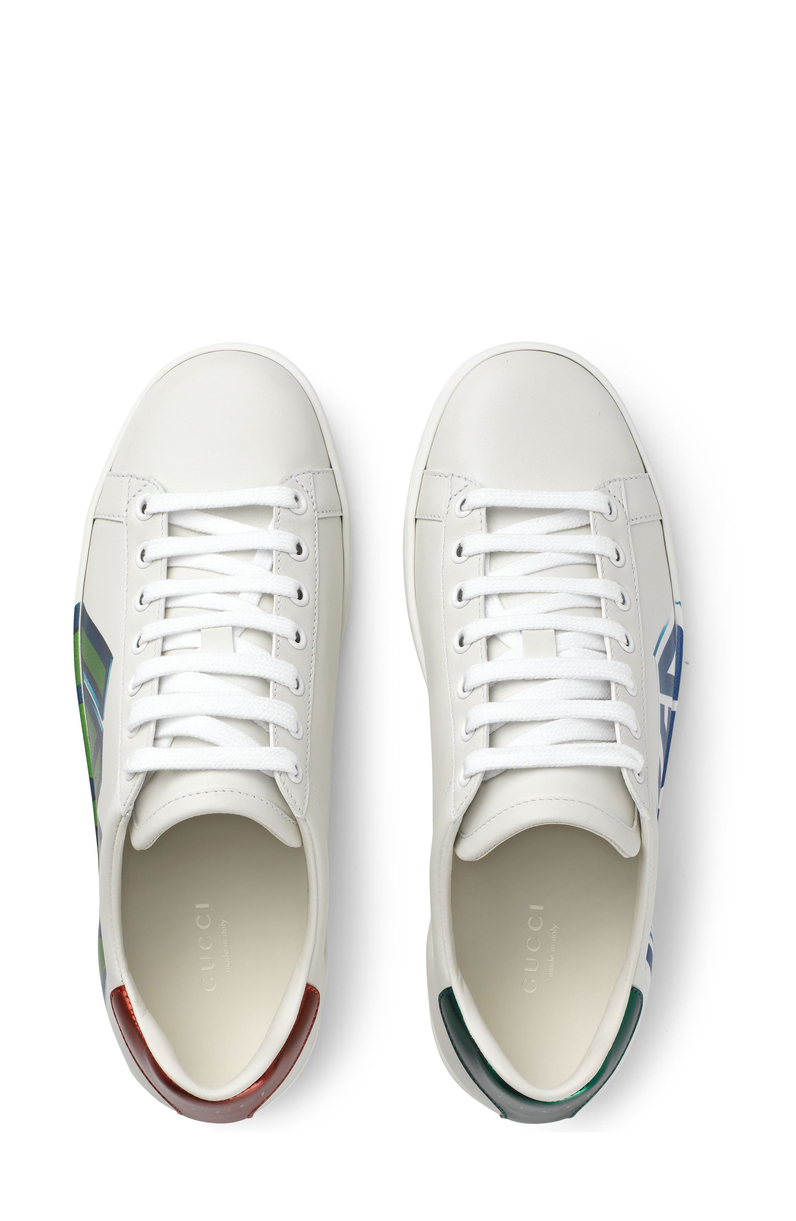 Gucci New Ace Loved Sneaker, Alternate, color, 