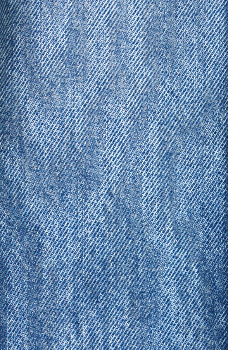 Ulla Johnson The Serge Double Breasted Denim Shirt, Alternate, color, Danube