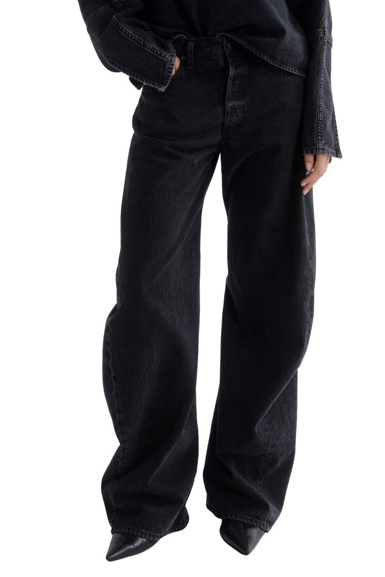 Spiral Wide Leg Jeans, Main, color, VANTA