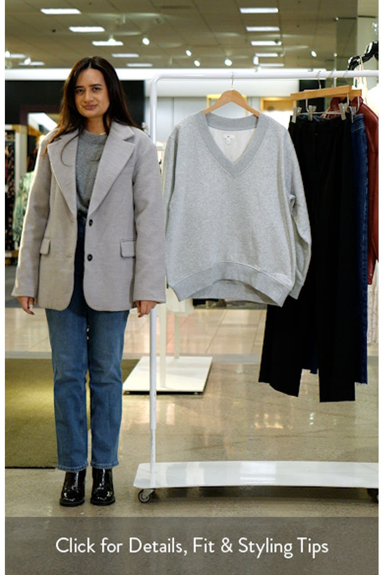 Oversize V-Neck Sweatshirt video