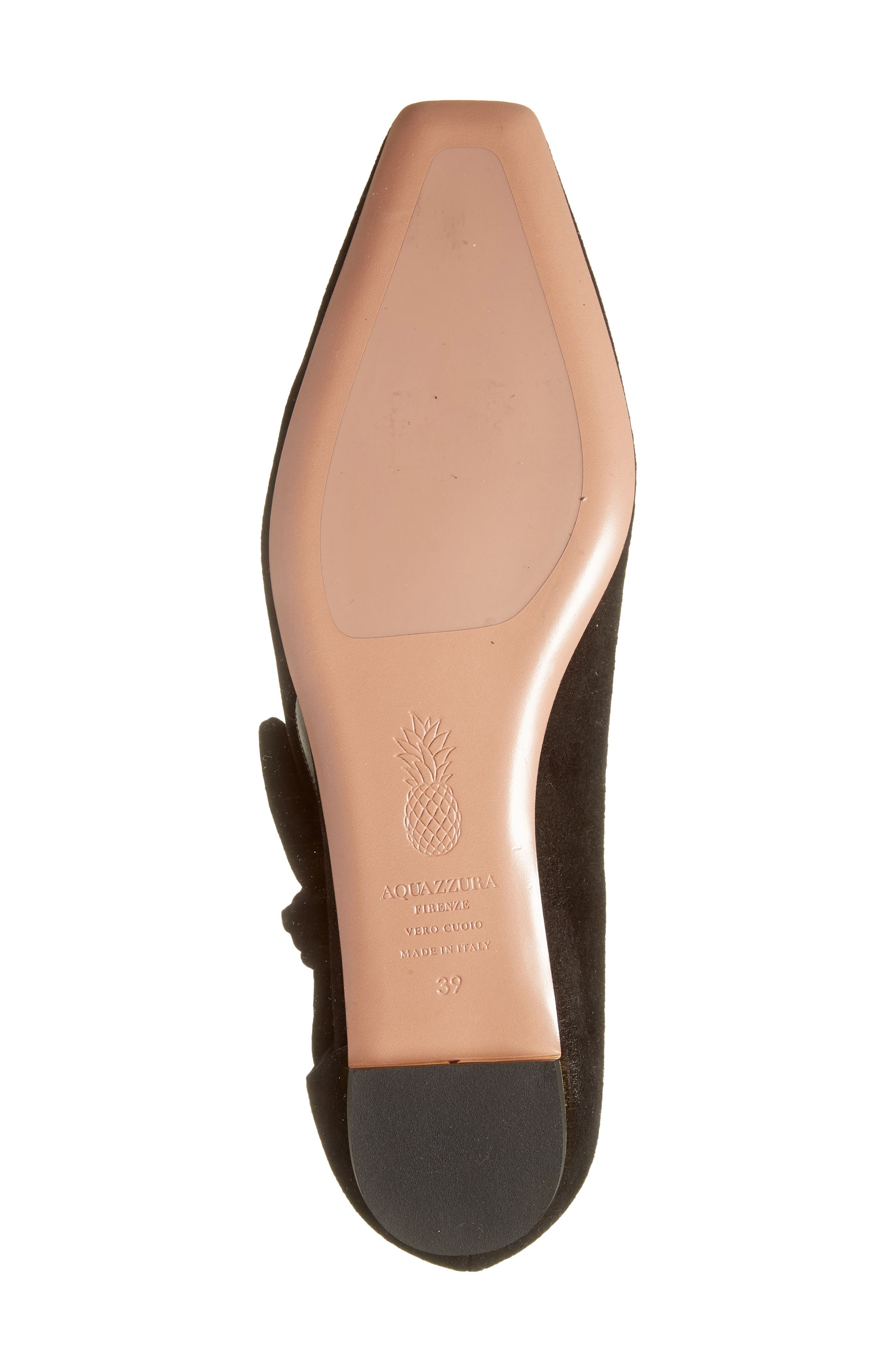 Aquazzura Very Bow Tie Flat, Alternate, color, 