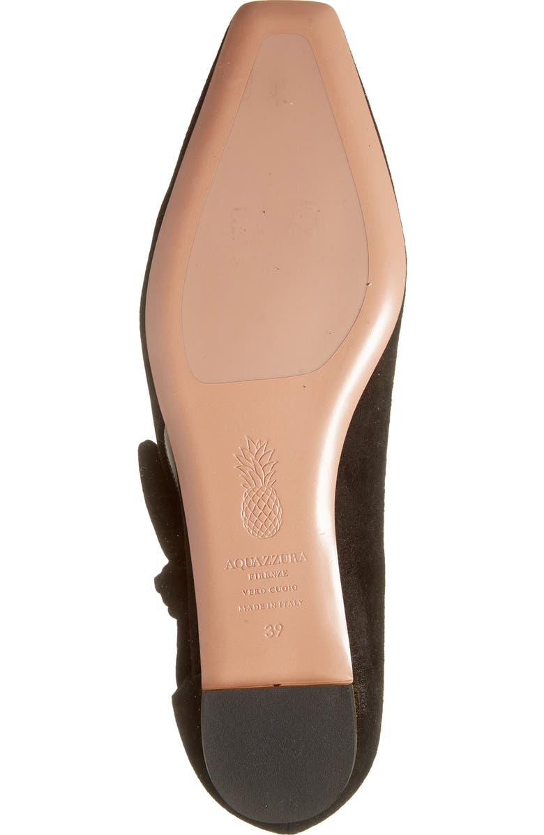 Aquazzura Very Bow Tie Flat, Alternate, color,