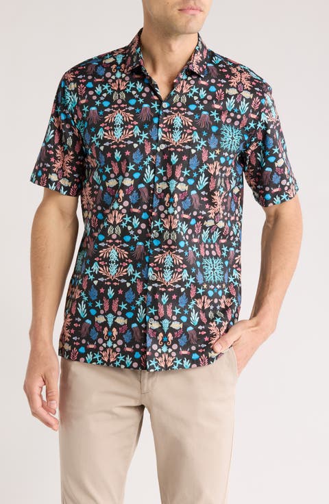 Morris Sea Short Sleeve Cotton Button-Up Shirt