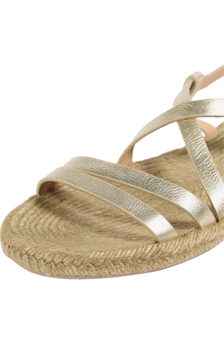 LK Bennett Indie Espadrille Sandal, Alternate, color, Gold
