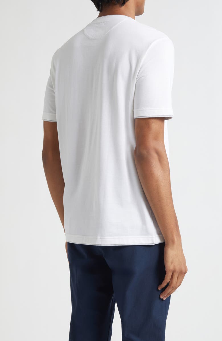 Eleventy Crewneck T-Shirt, Alternate, color, 01- 13- White Light Grey