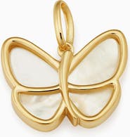 Oradina 14K Gold Flutter By Pendant Charm