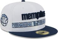 New Era Men's New Era White/Navy Memphis Grizzlies 2025/26 City Edition 59FIFTY Fitted Hat