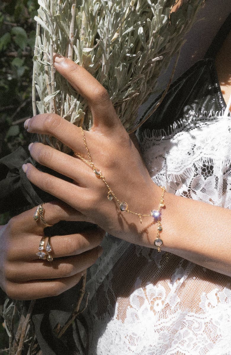 Child of Wild Astraea Station & Charm Hand Chain Bracelet, Alternate, color, Gold