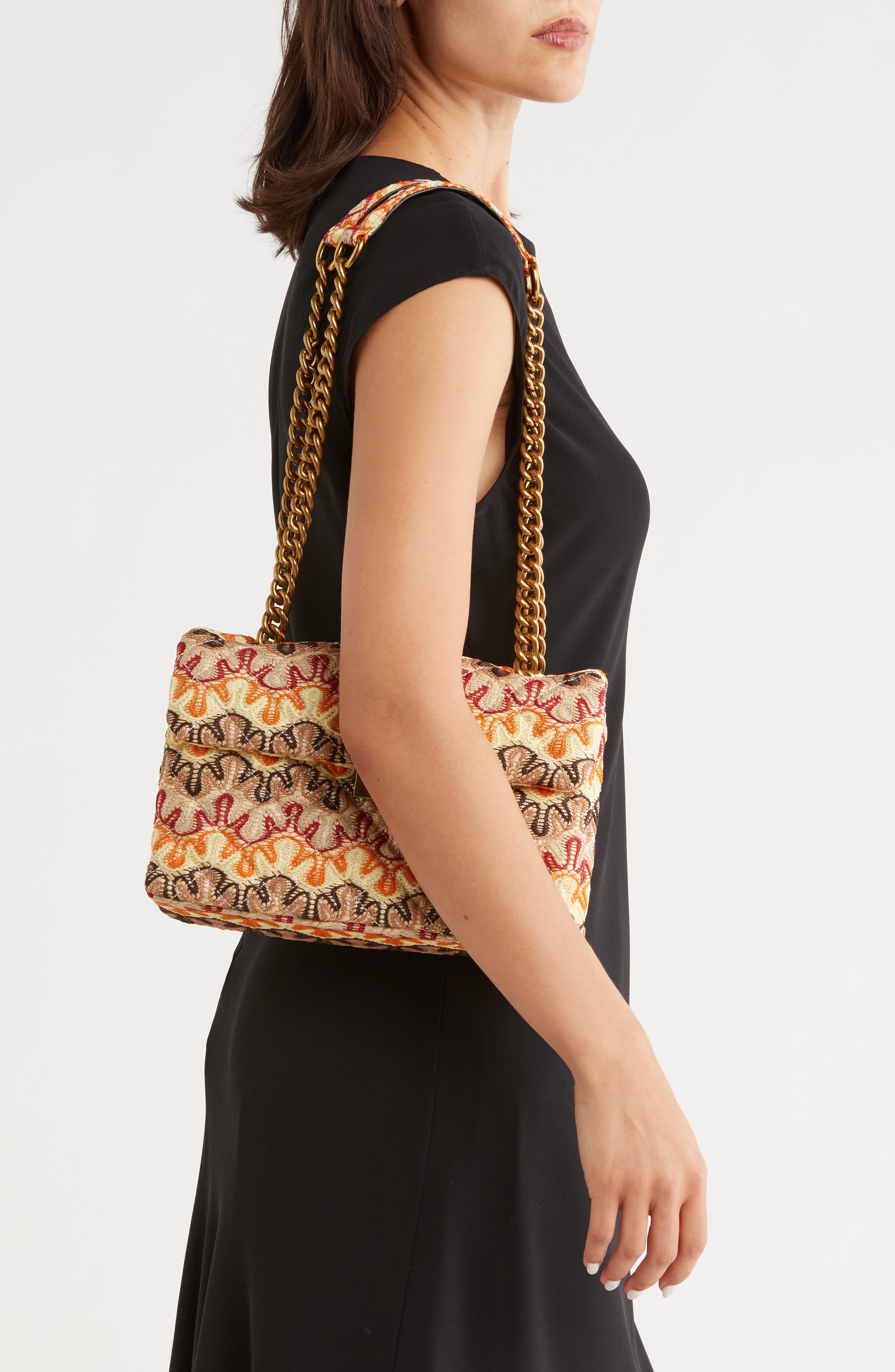 Kurt Geiger London Brixton Embroidered Shoulder Bag, Alternate, color, 