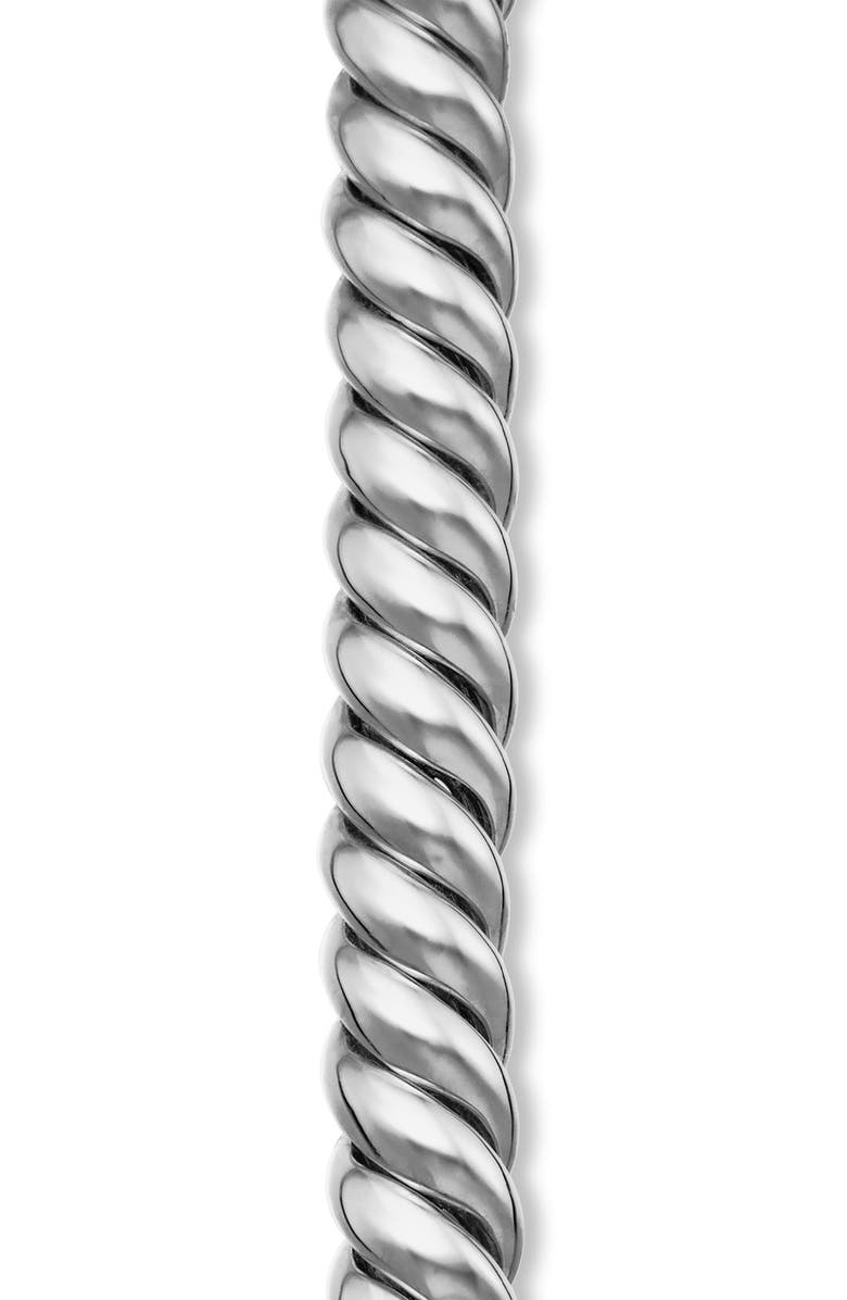 David Yurman Sculpted Cable Bracelet in Sterling Silver, 8.5mm, Alternate, color, Sterling Silver
