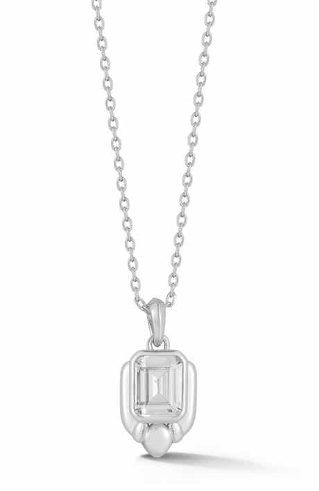 Cubic Zirconia Pendant Necklace