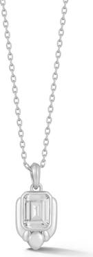 SPHERA MILANO Emerald Cut Cubic Zirconia Pendant Necklace