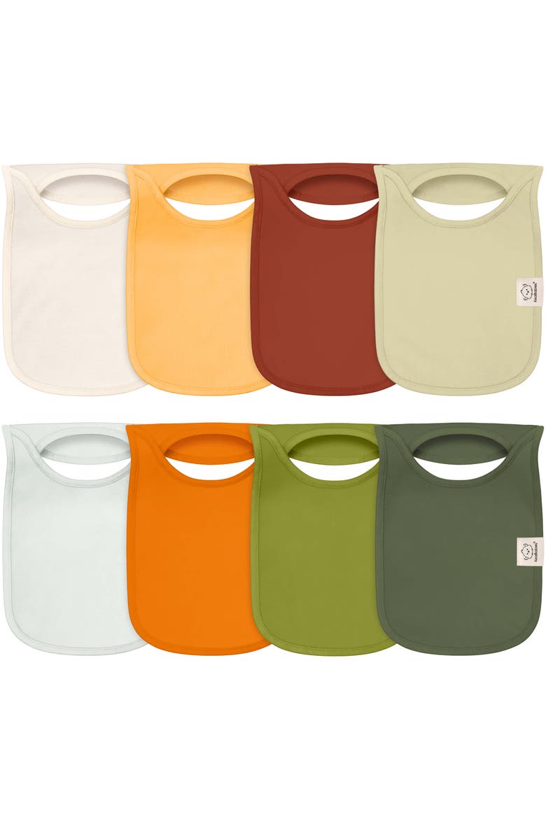 8-Pack Hallo Drool Bibs, Main, color, Sahara