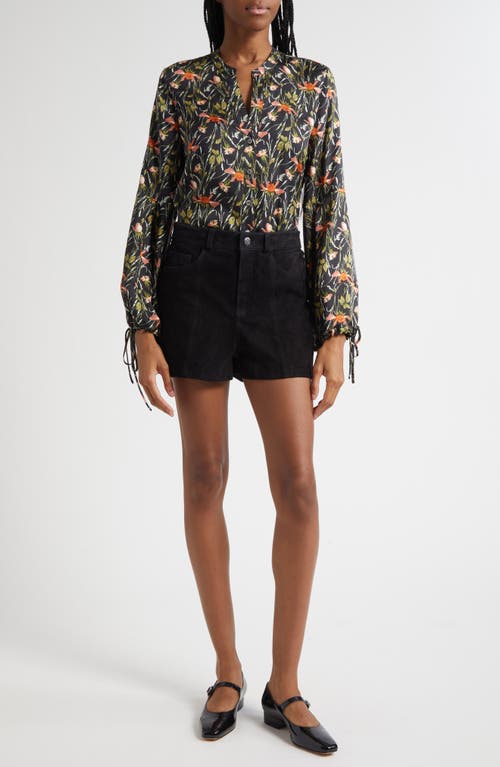 Cinq À Sept Cinq A Sept Studded Suede Shannon Shorts In Black