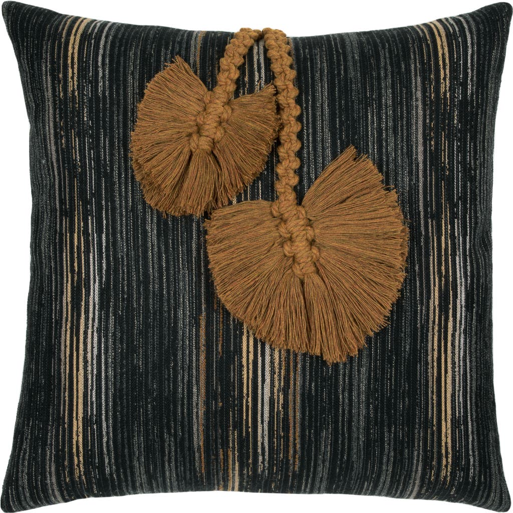 Elaine Smith Ingenuity Harvest Hand Knotted Macrame Indoor & Outdoor Woven Accent Pillow