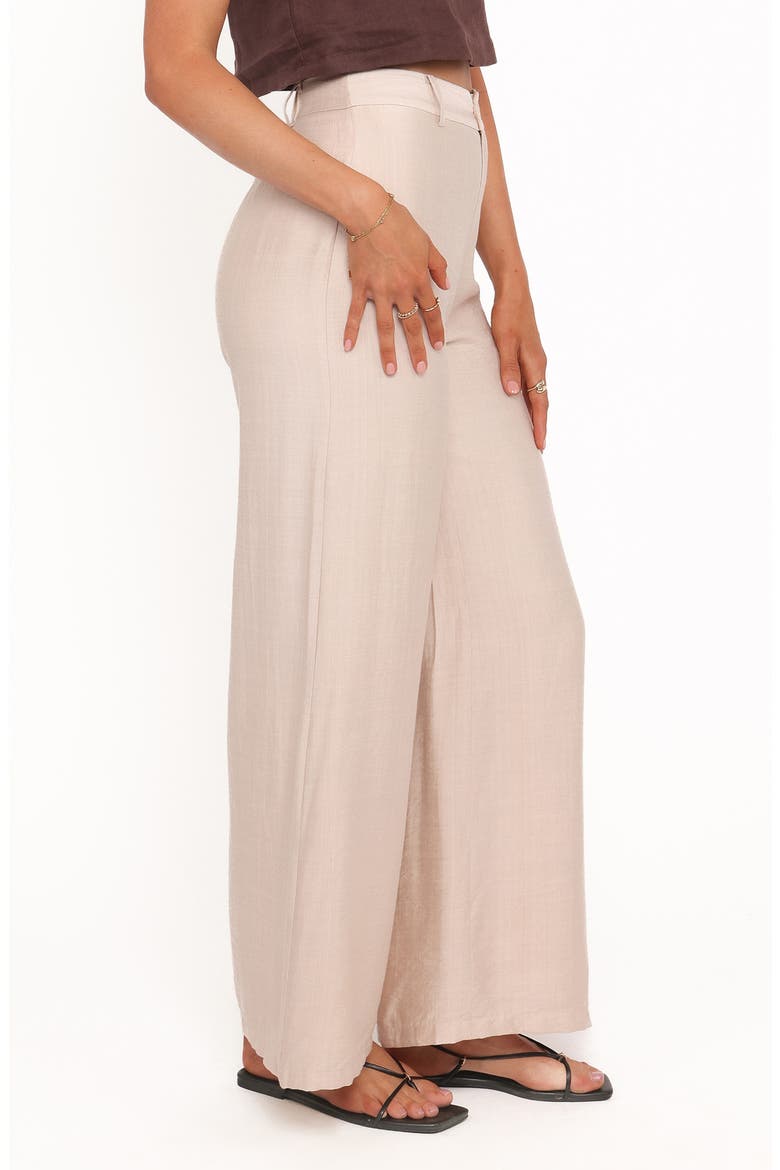 Lauren High Waist Wide Leg Pants, Alternate, color, BEIGE