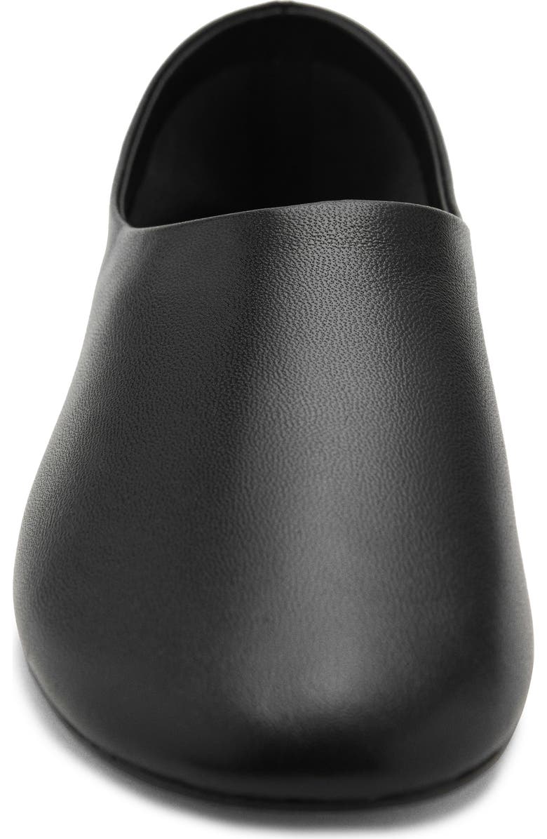 MANGO Leather Slip-On Shoe, Alternate, color, Black