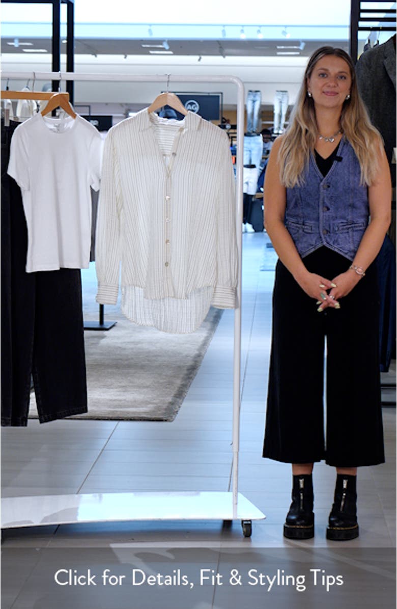 Stripe Boyfriend Shirt, sales video thumbnail