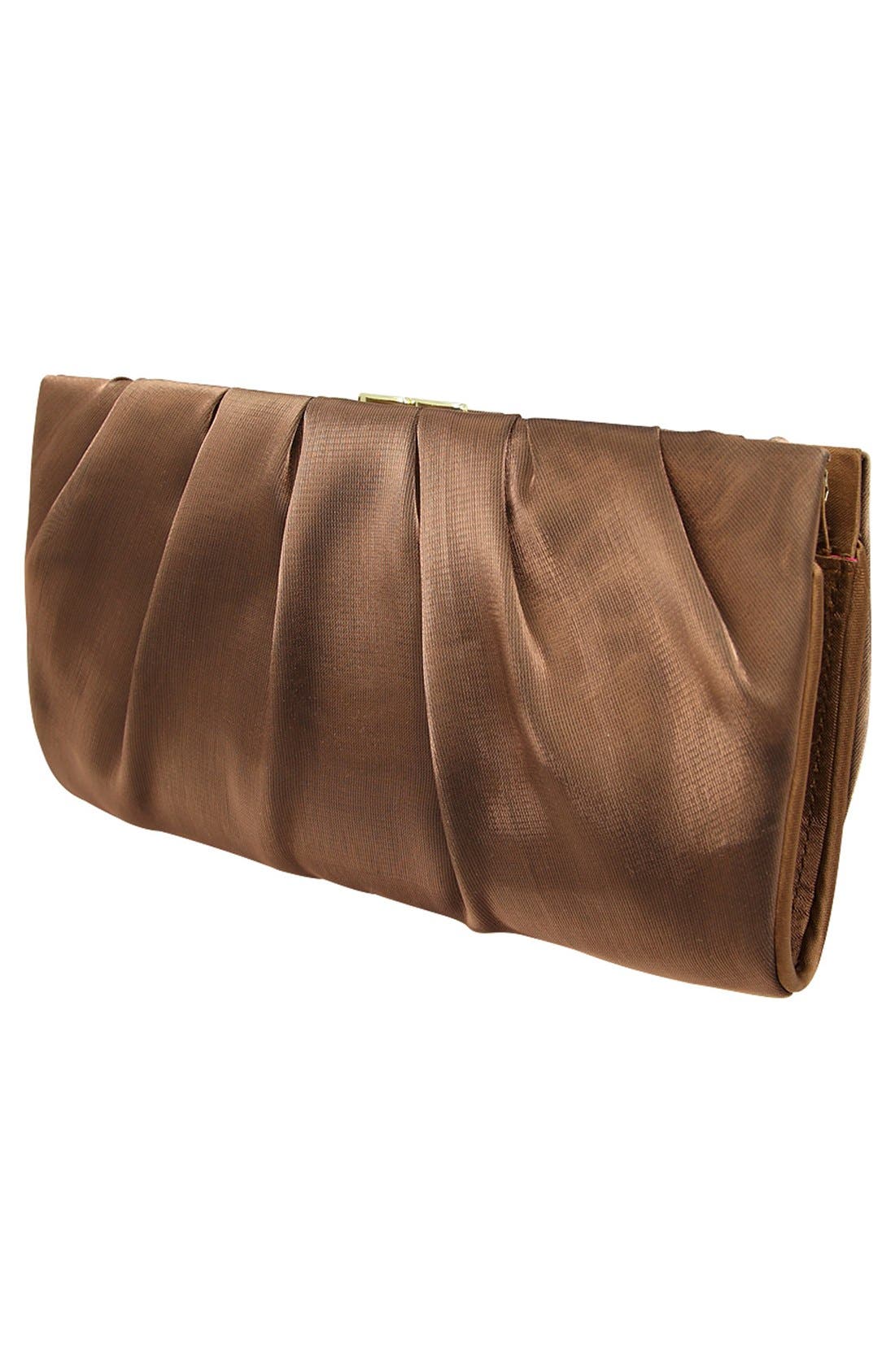 Nina 'Larry' Satin Clutch, Alternate, color, 