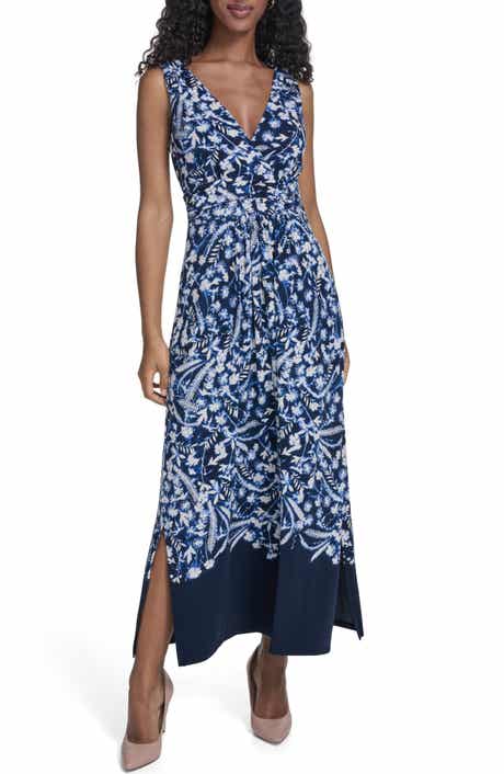 Tommy Hilfiger Surplice Jersey Maxi Dress
