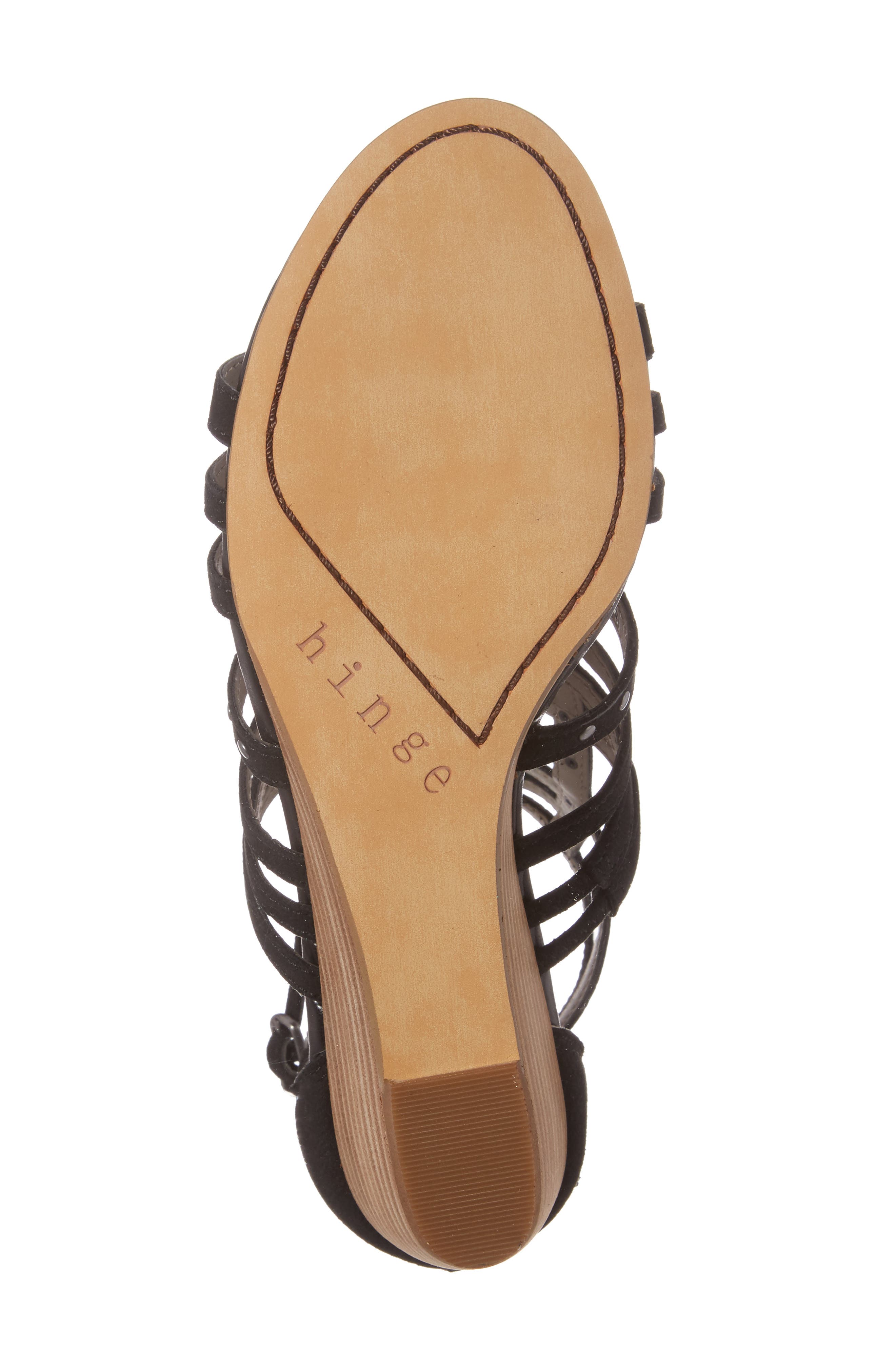 Hinge Nolan Strappy Wedge Sandal, Alternate, color, 