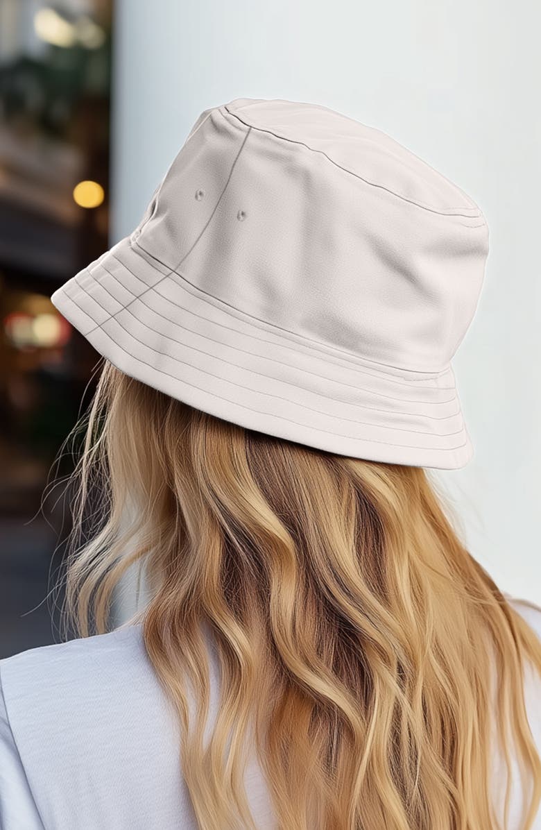 Dalix Butterfly Bucket Hat, Alternate, color, Parchment White