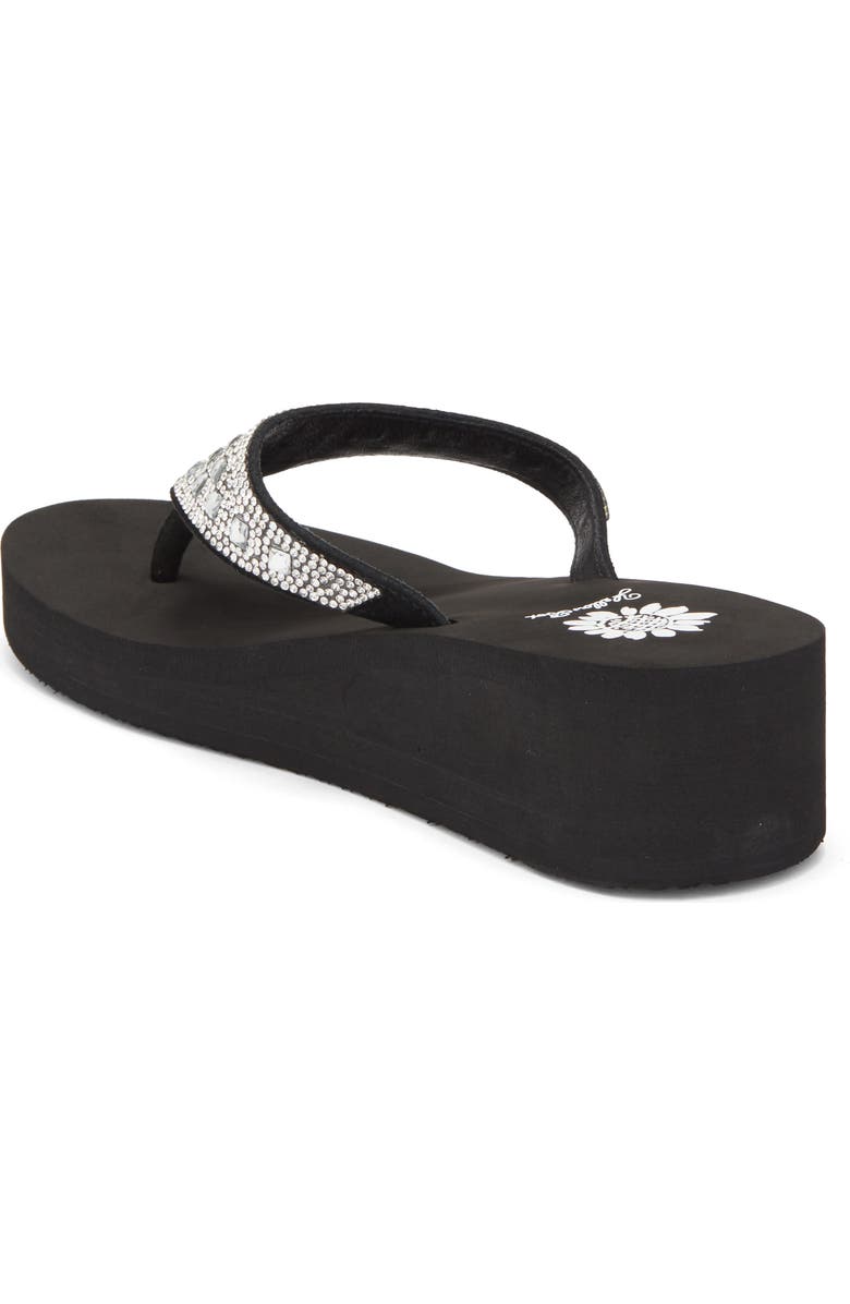 Yellow Box Premium Birder Platform Wedge Flip Flop, Alternate, color, Clear