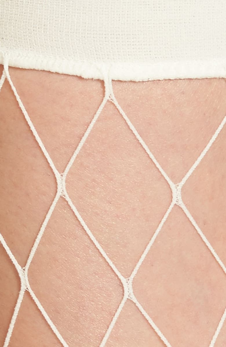 Nordstrom Fishnet Ankle Socks, Alternate, color, 