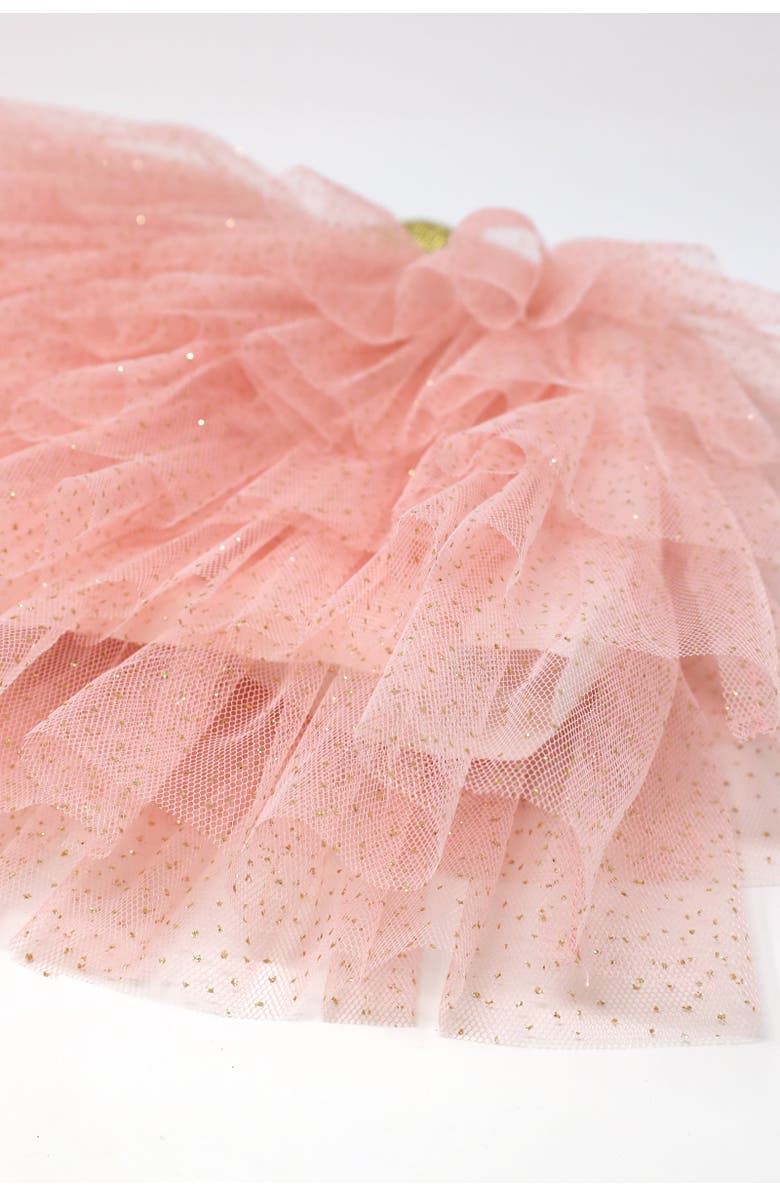 oh baby! Gold Band Layered Frill Tutu Skirt, Alternate, color, Pale Pink/Gold