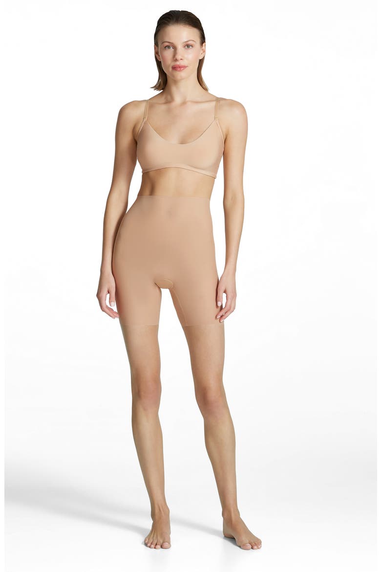 Featherlight Control High Waist Shaping Shorts, Alternate, color, BEIGE