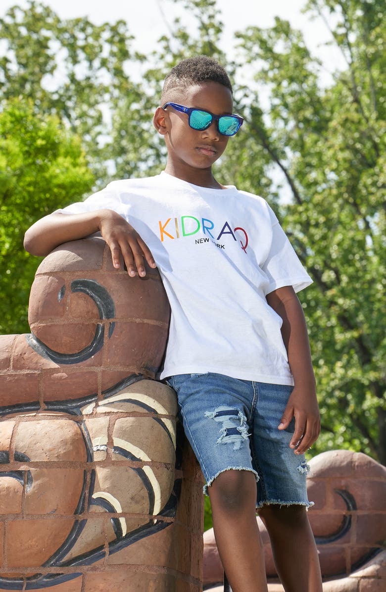 KidRaq Kids' Ocean Wave 48mm Sunglasses, Alternate, color, Comic