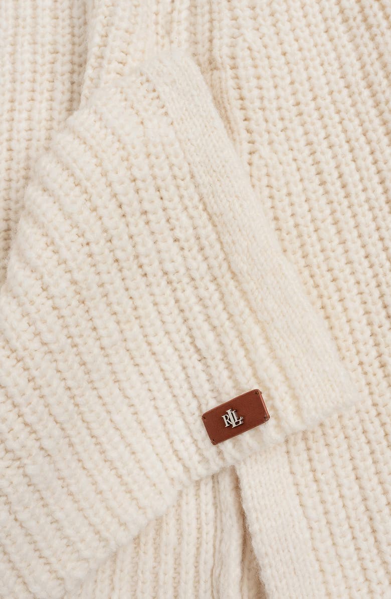 Lauren Ralph Lauren Knit Cape, Alternate, color, Cream