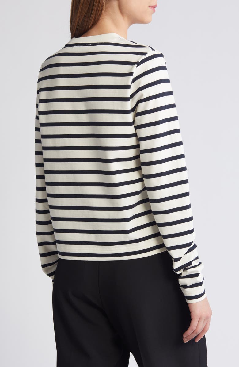 COS Stripe Long Sleeve Cotton T-Shirt, Alternate, color, 