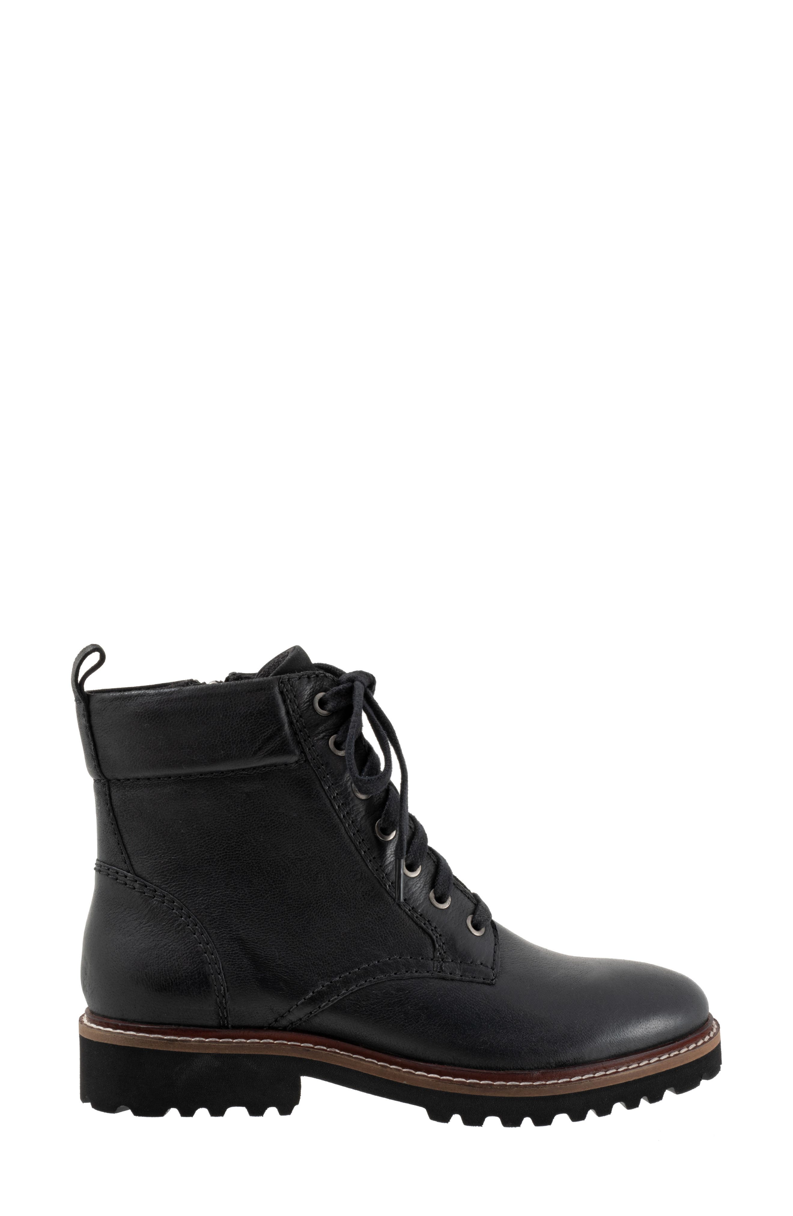 SoftWalk<sup>®</sup> Icara Lace-Up Bootie, Alternate, color, Black