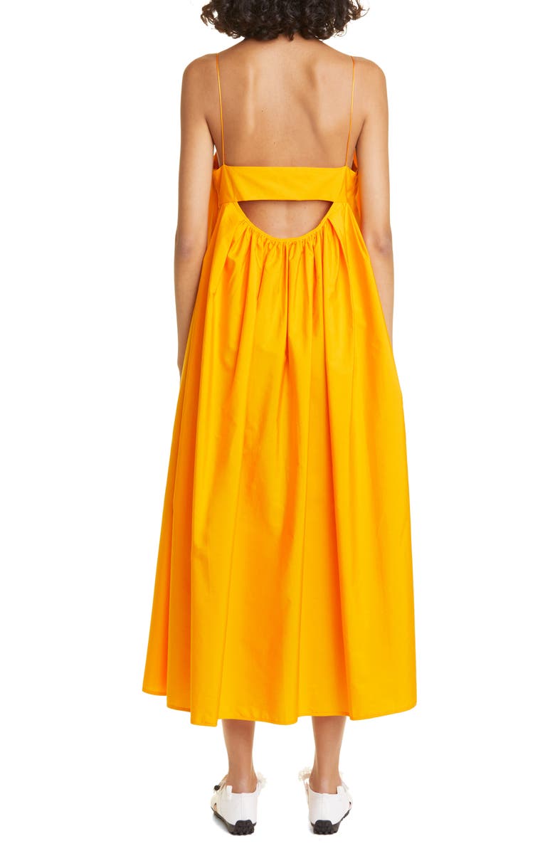 Cecilie Bahnsen Susa Organic Cotton Midi Dress, Alternate, color, 