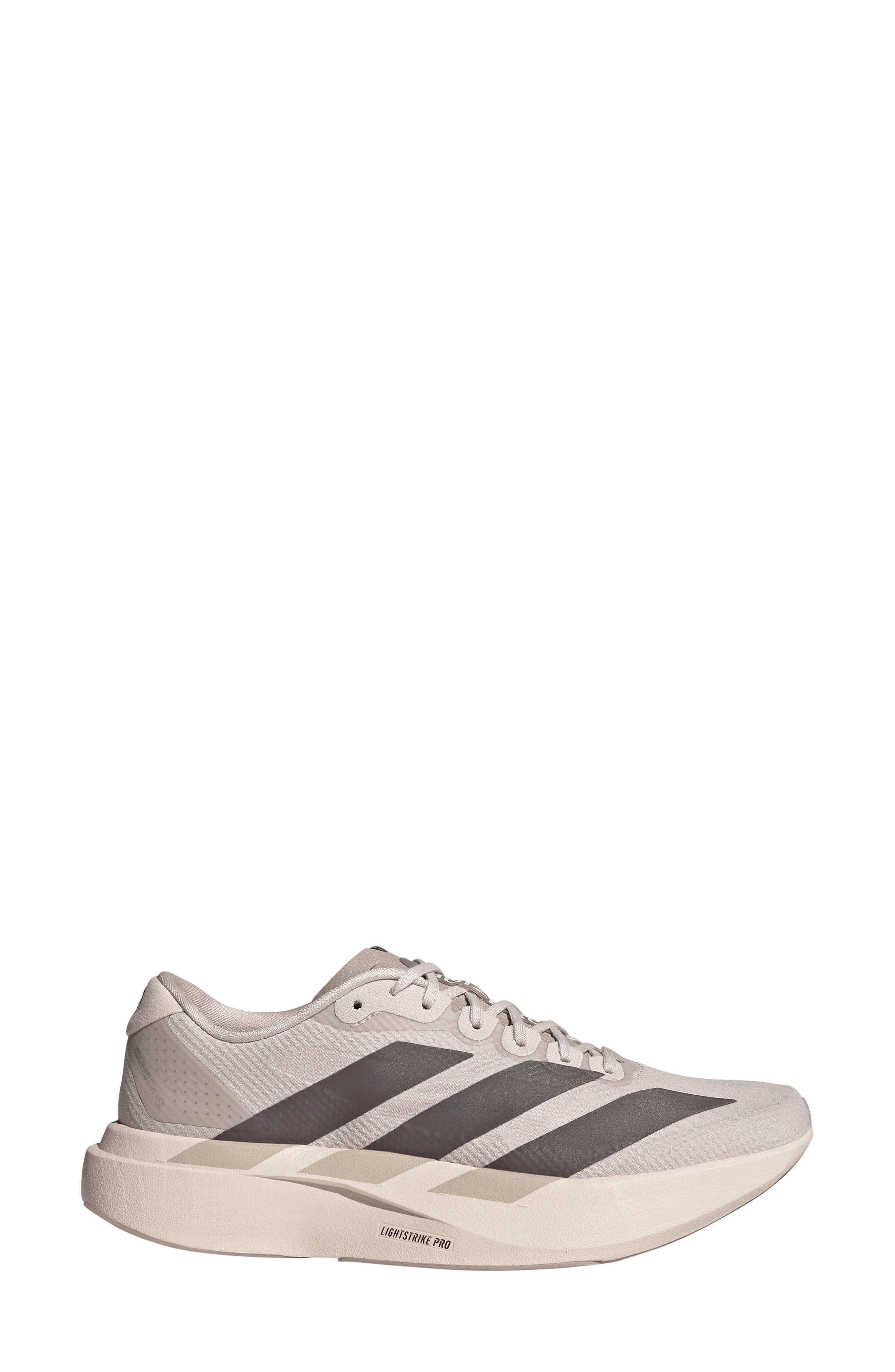 adidas Adizero Evo SL Running Shoe, Alternate, color, Mauve/ Charcoal/ Iron