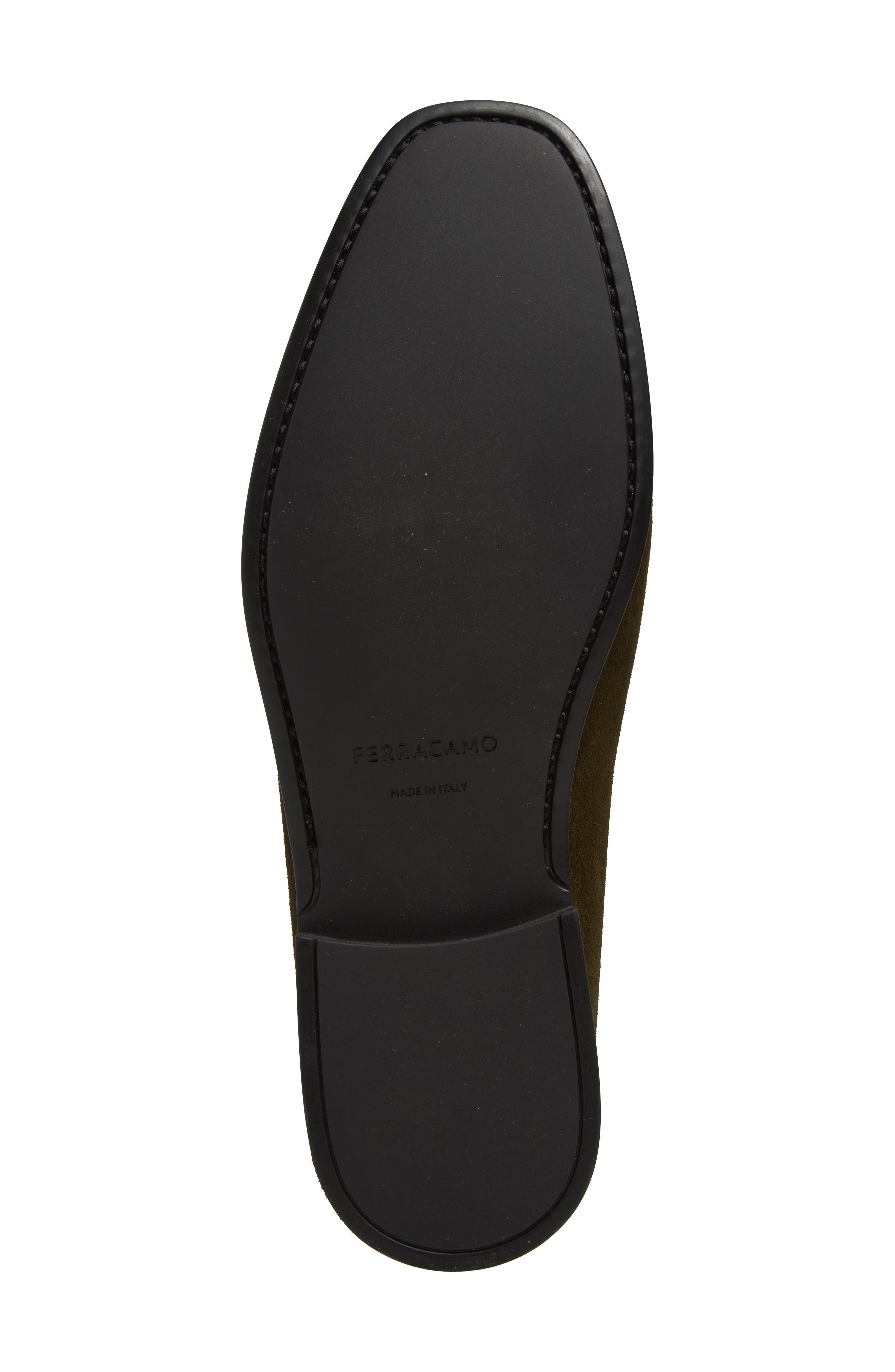 FERRAGAMO Grandioso Bit Loafer, Alternate, color, Loden Nero