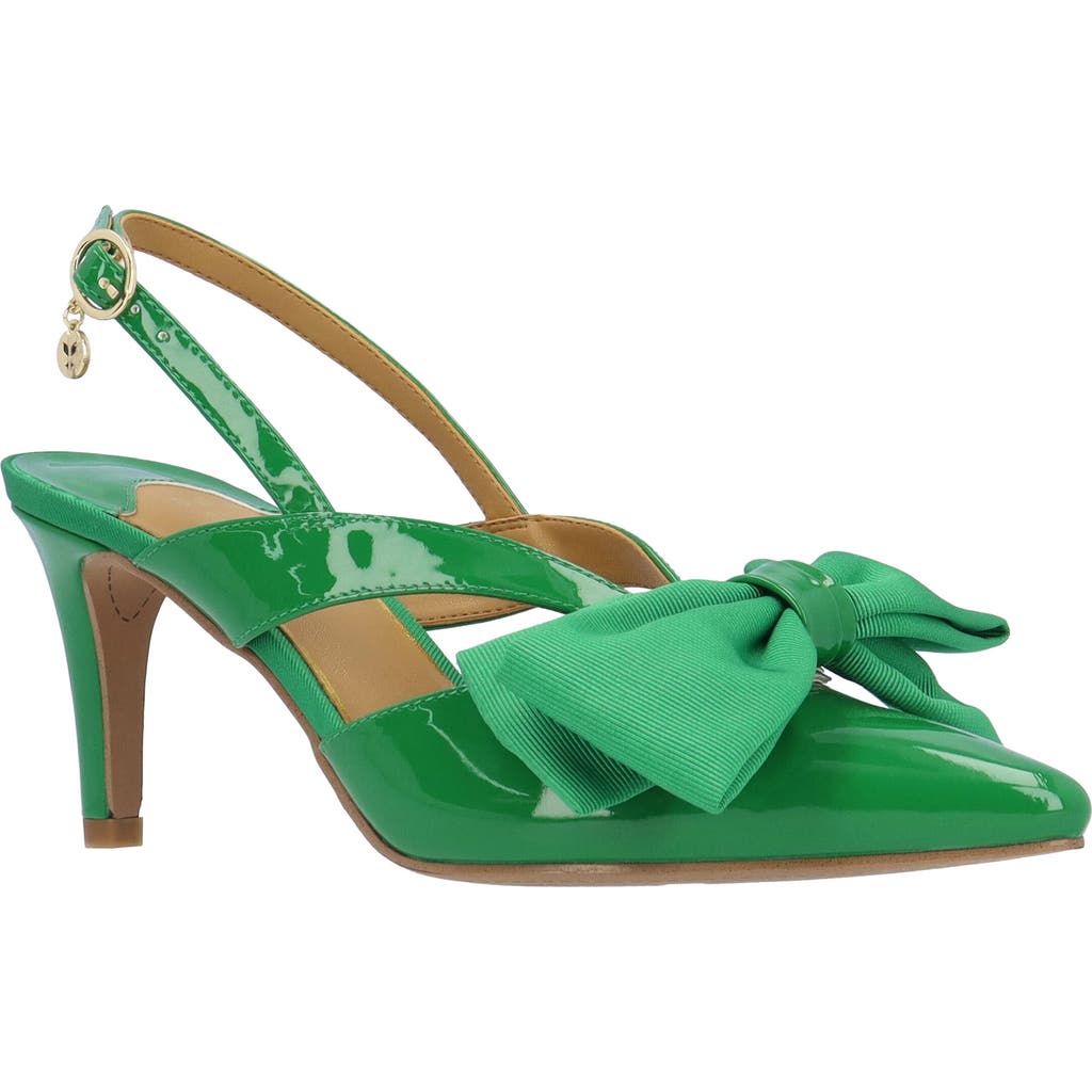 J. Reneé Morigen Slingback Pointed Toe Pump In Green