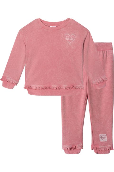2-Piece Fleece Sweatshirt and Joggers Set