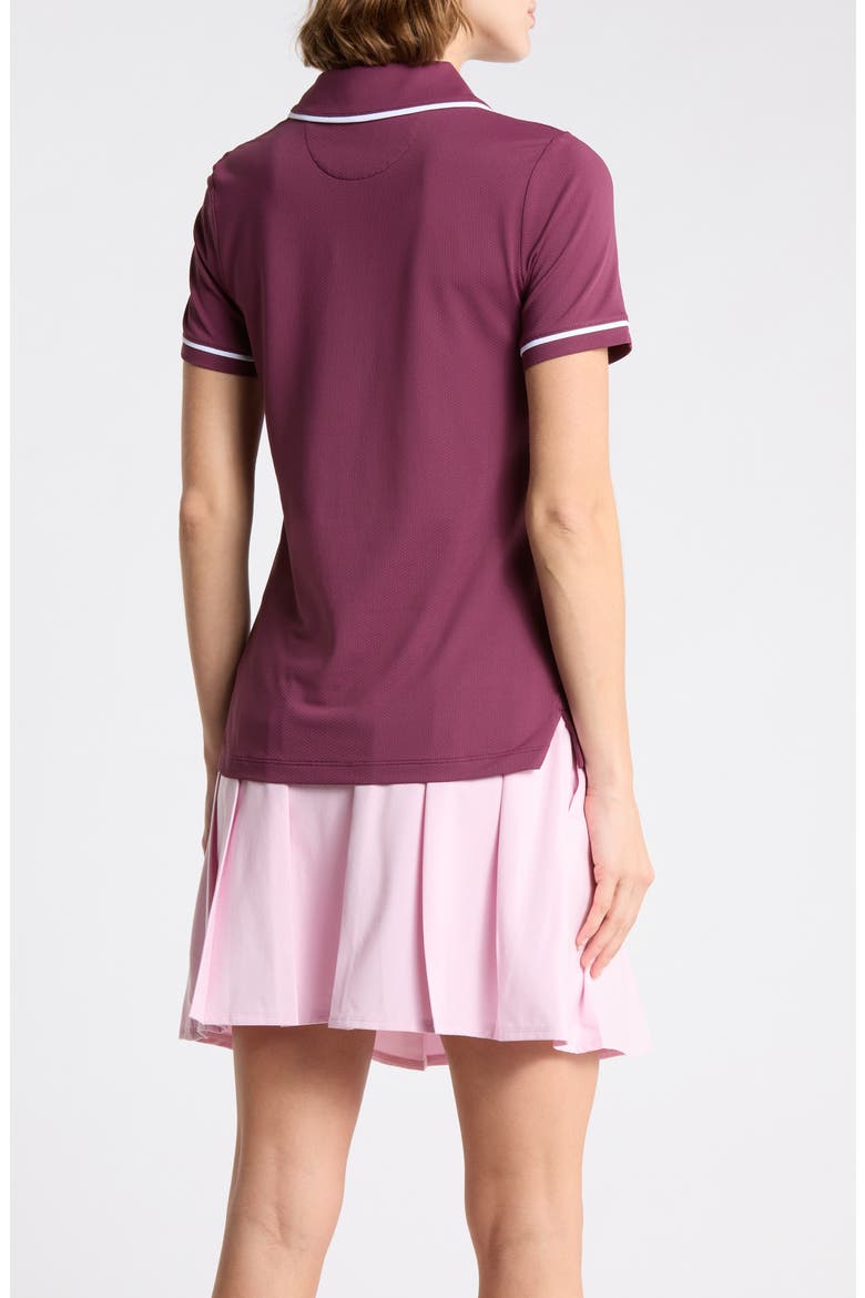 Veronica Performance Polo, Alternate, color, MAUVE WINE