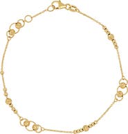 Bony Levy 14K Yellow Gold Beaded Station Chain Bracelet